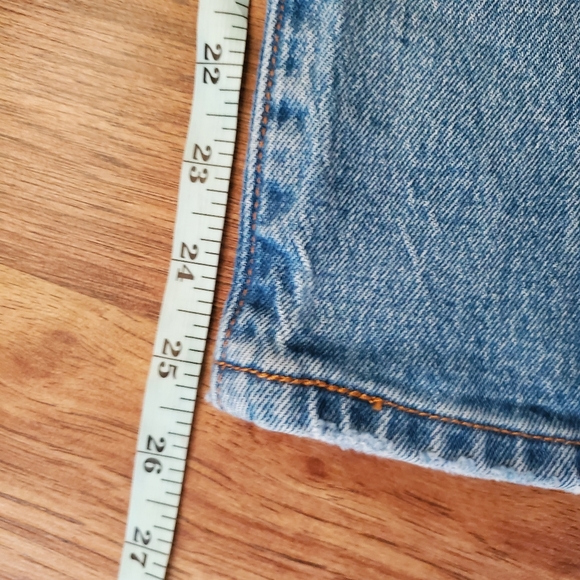 Levi's 501 Size 27 Cropped Straight Distressed JEans - Picture 9 of 9